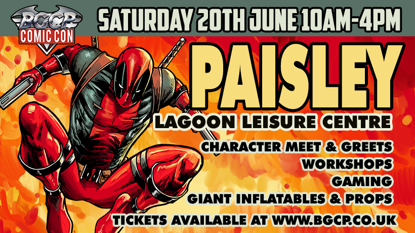Paisley Comic Con Lagoon Leisure Centre 2026