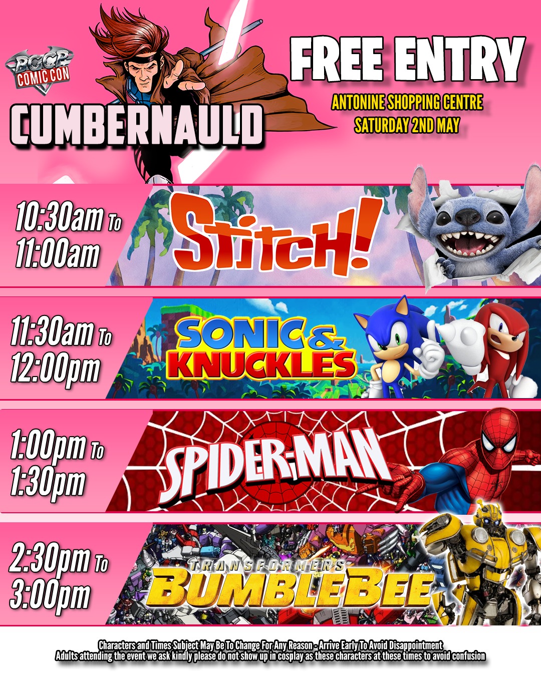 Cumbernauld Glasgow Scotland Character meet and greet