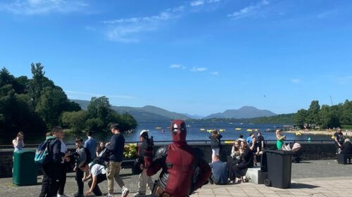 Deadpool at Loch Lomond Comic Con