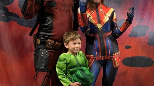 Deadpool and Captain Marvel Cosplay at Perth Comic Con