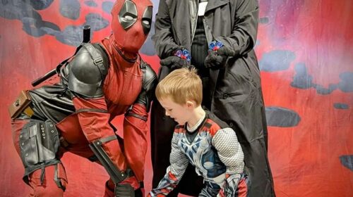 Deadpool and Spider-Noir Cosplay at Perth Comic Con